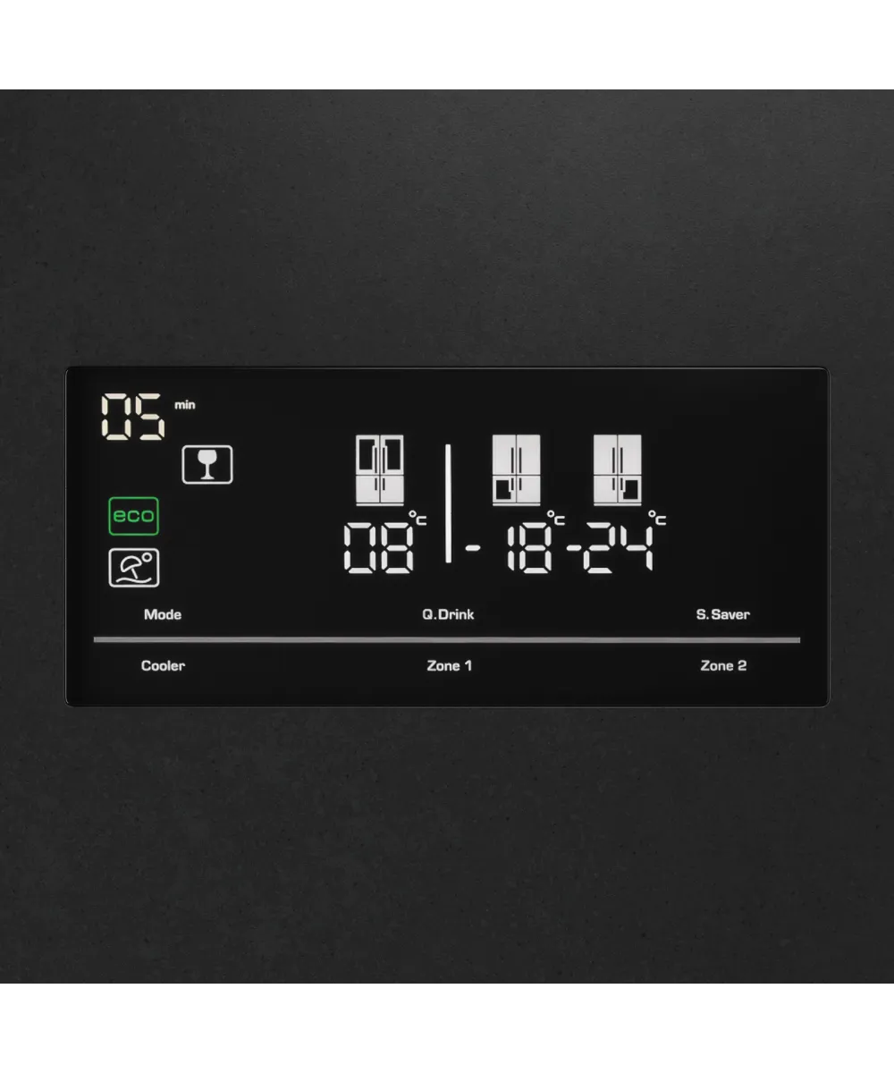 Freestanding refrigerator NMFV 18591 BK Bronze