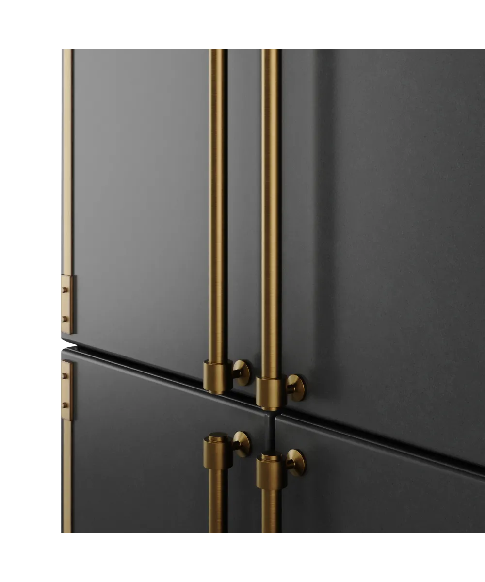 Freestanding refrigerator NMFV 18591 BK Bronze