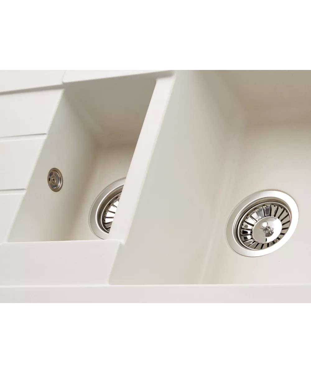 Kitchen sink MODENA 1,5B1D WHITE ALABASTER