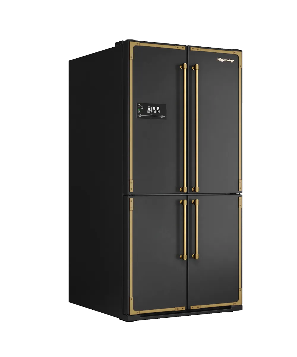 Freestanding refrigerator NMFV 18591 BK Bronze