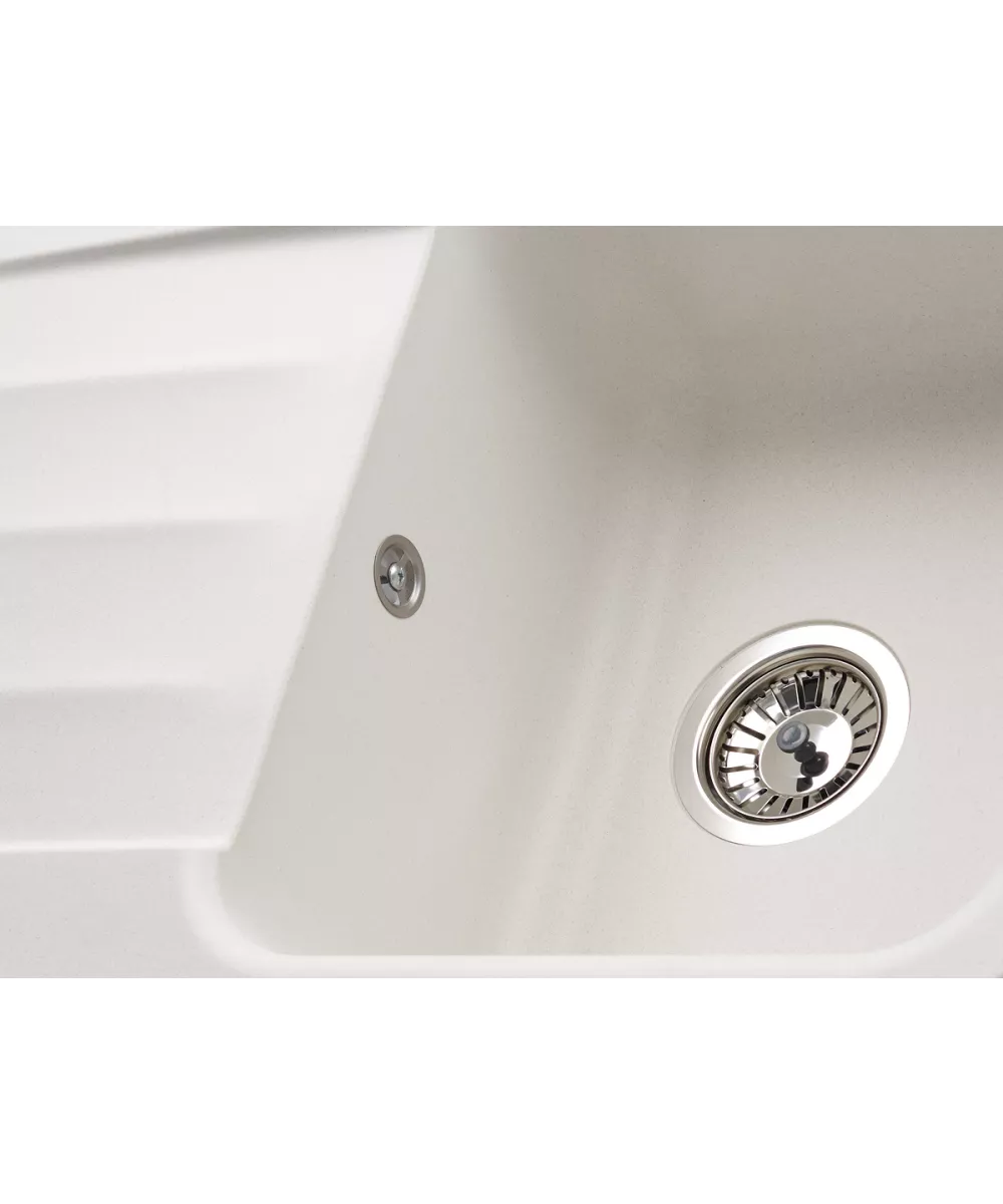 Kitchen sink LIRA 1B1D WHITE